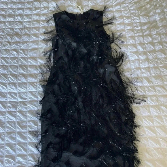 Diane Von Furstenburg Nadi metallic fringe midi dress - Picture 6 of 14